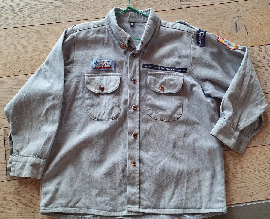 Chemise bleue Voyageurs taille 32