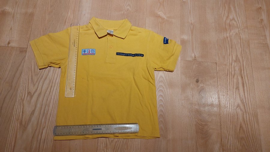 Polo jaune Colibris taille 7-8 ans